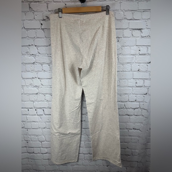 Cotton Jersey Straight Leg Pants in Oatmeal Heather size L by Skims - Picture 5 of 10